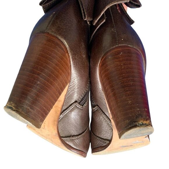 Kate Spade Lanise Bow Leather Ankle Boot Brown Size 7.5 - Picture 8 of 11